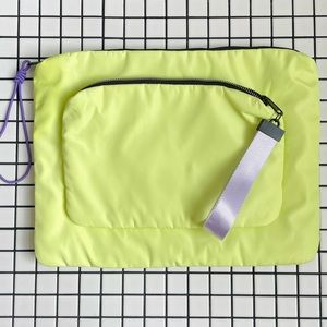Bright Lime Nylon Laptop Bag